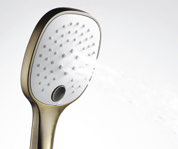 Душевая лейка WasserKRAFT A050, 3-функциональная, светлая бронза