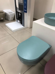 CREAVIT FREE FE322-11NY00E-0000 Унитаз подвесной безободковый МЕНТОЛ МАТОВЫЙ