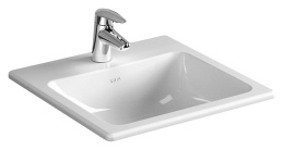 Фото Раковина встраиваемая сверху 45 см Vitra S20 (5463B003-0001) белый