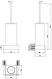 Фото Ершик настенный Gessi Rettangolo (20819#031) хром