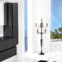 Фото Пенал Vallessi 120*35*28,5см, антрацит матовый (Soft touch) Armadi Art VALLESSI 836-A matt