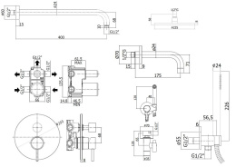 Фото Комплект с гигиеническим душем Paffoni LIGHT (KITZLIG019CR139) хром