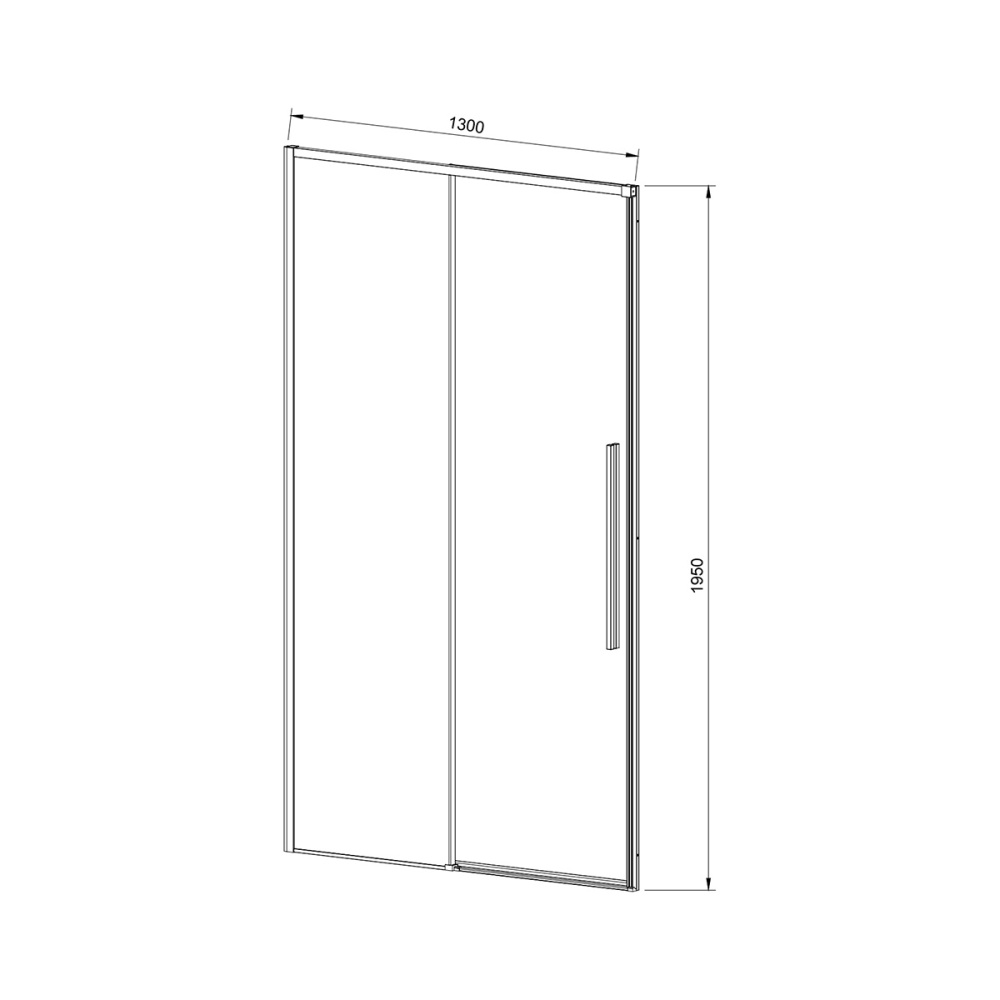 Душевая дверь Vincea Slim-N (VDS-4SN130CLB) черный