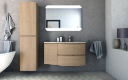 Шкафчик подвесной с одной распашной створкой, правый VAGUE CEZARES 44223 Antacite