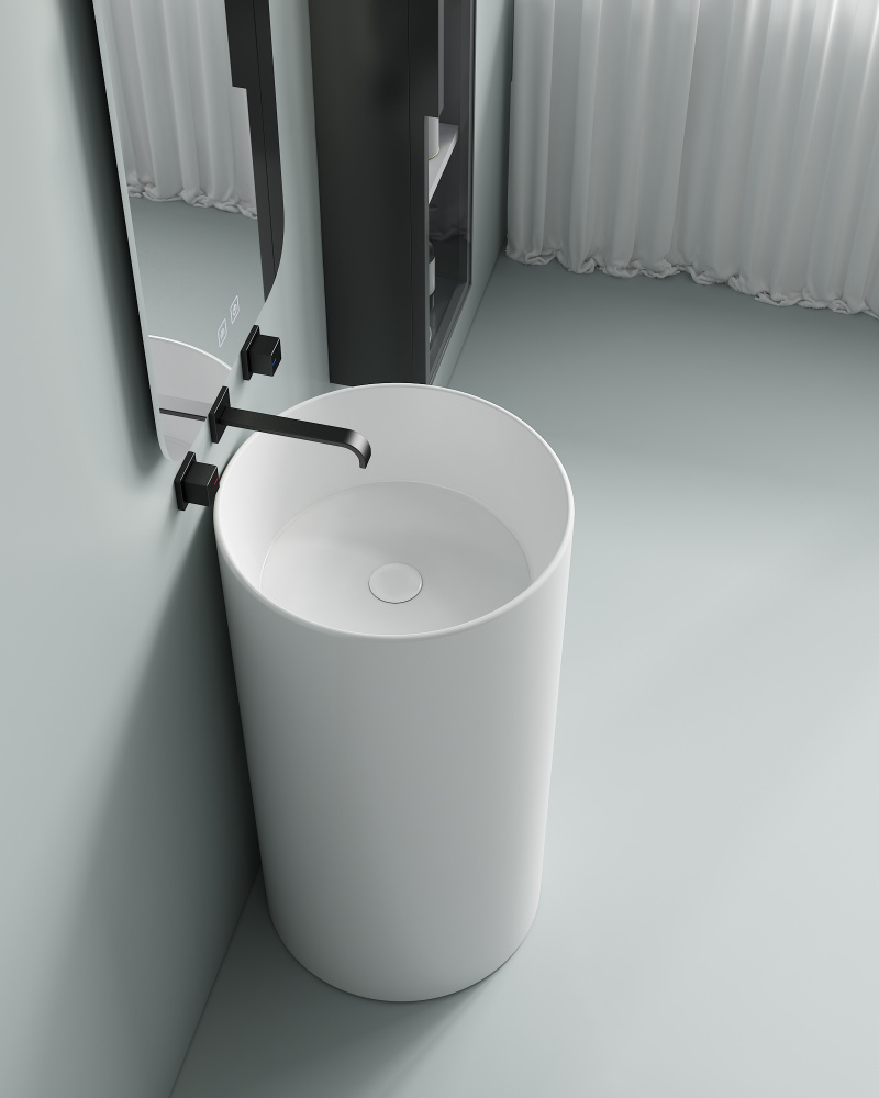 Фото Раковина напольная SantiLine (SL-4014) белый