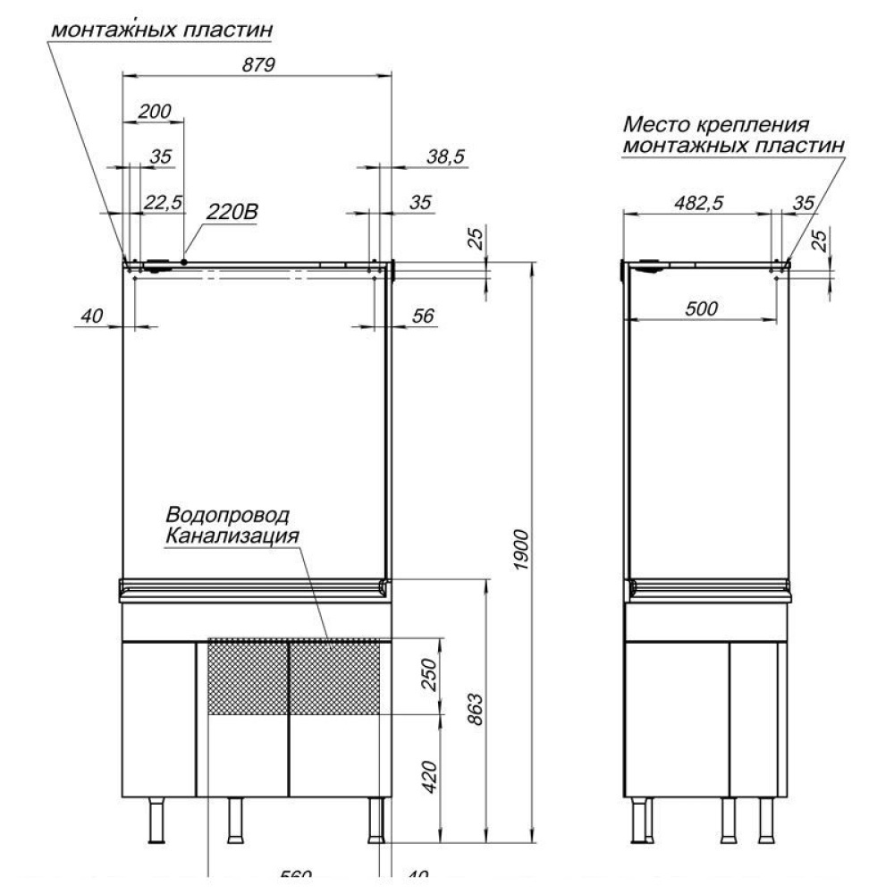 Мебель для ванной Aquanet Корнер 89 R белый (закрытый)