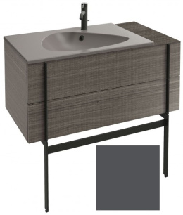 Тумба под раковину Jacob Delafon Nouvelle Vague 100 см, EB3031-M53, с выступом, цвет - серый антраци