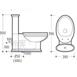 Фото Унитаз с бачком напольный Boheme Puro (959-G) белый
