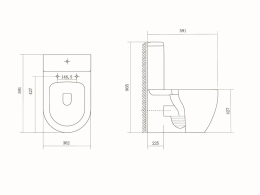 Унитаз напольный Aquatek Оберон (AQ1273S-00), цвет белый