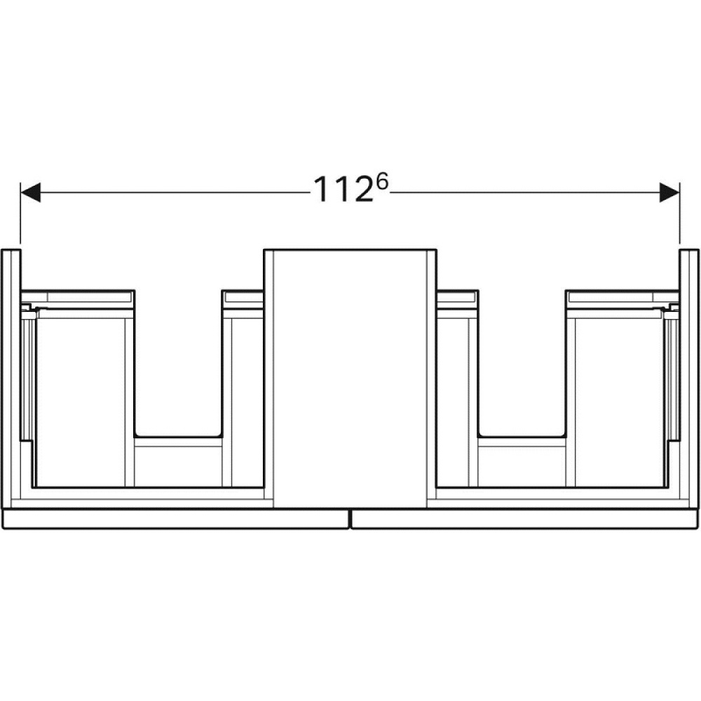 Geberit iCon 840322000 Тумба для раковины, с ящиками выдвижными