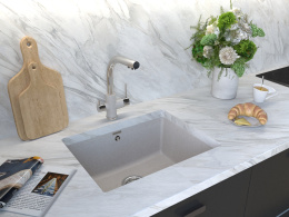 Смеситель для кухни ESSEN, бежевый-хром, 213011-BECR, Paulmark