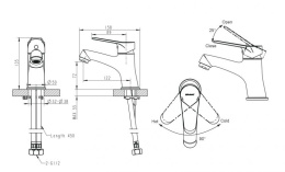 Фото Смеситель для умывальника Bravat Emeralda (F1135147CP-RUS)