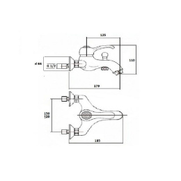 Magliezza Luce 50129-cr смеситель для ванны (хром)