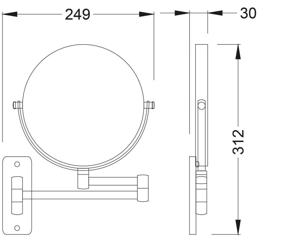 Фото Зеркало Timo Saona 13076/00 хром