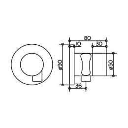 Переключатель Keuco Ixmo 59548010201, хром