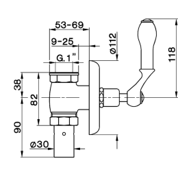 Фото Запорный вентиль Cisal Arcana AR00271124, золото