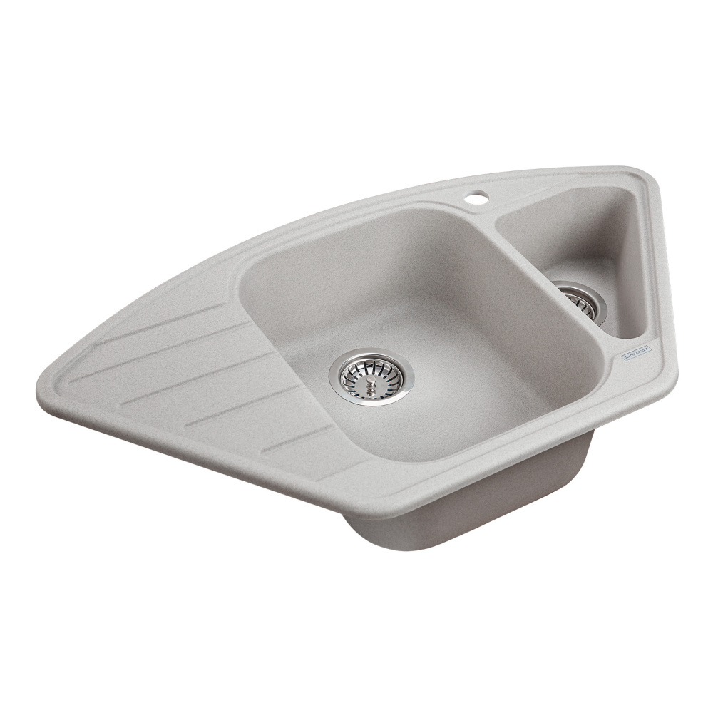 Мойка кухонная 89x49 Paulmark Wiese  (PM529050-GR) серый
