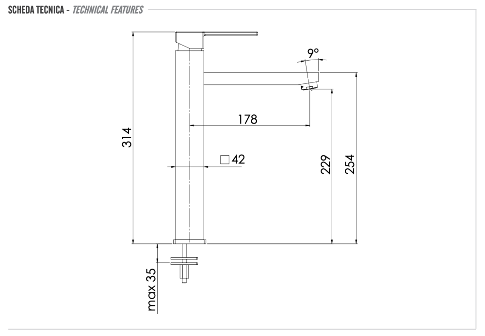 Фото Смеситель для раковины Remer Qubika Q10L