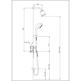 Душевая система Timo Helmi (SX-4059/00-16SM) хром