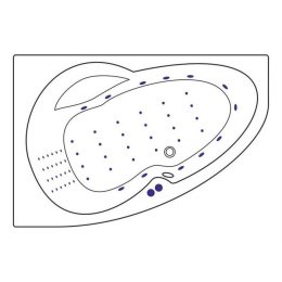 Фото Excellent Newa WAEX.NEL16.NANO Ванна 160x95 L "NANO" (хром)