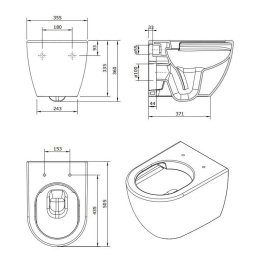 Инсталляция Mepa с унитазом Sanindusa Sanibold 137034004, сиденье микролифт, комплект