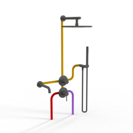 Фото Комплект на 3 потребителя Paini Cox 78PZSET36911SHBATH черный