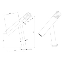 Фото Смеситель для раковин Bronze de Luxe Liberty (102B) черный матовый