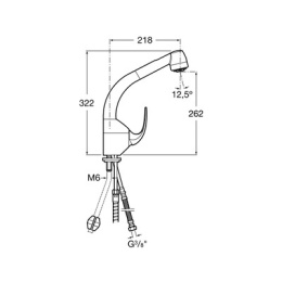 Фото Смеситель для кухни Roca M2 (5A8168C00) хром