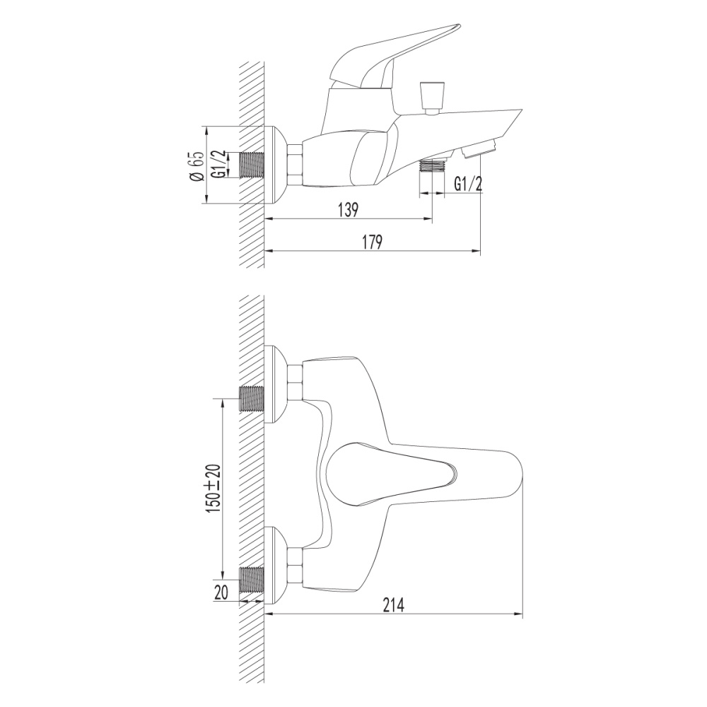 Фото Смеситель Lemark Poseidon LM4232C для ванны