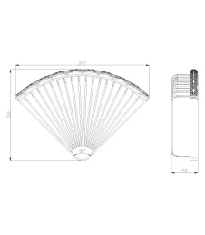 Полка угловая Lemark Jasmine LM6681ORB 1-ярусная Lemark Jasmine (LM6681ORB)