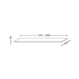 Столешница Jacob Delafon Parallel EB52-1501-E10, цвет - квебекский дуб