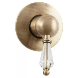 Фото Смеситель Cezares VINTAGE-DIM-02-Sw для душа, бронза, ручки Swarovski