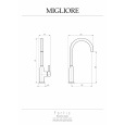 Migliore Fortis 26089 Смеситель для кухни, ручка сбоку, хром