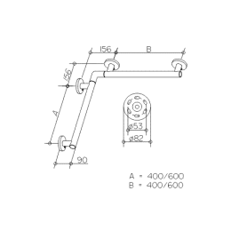Поручень Keuco Plan Care 34911016600, хром
