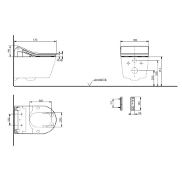 Подвесные унитазы Унитаз подвесной Toto RP CW542EY