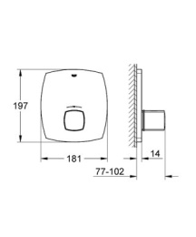 Фото Grohe Grandera 19941000 Термостат центральный, встраиваемый