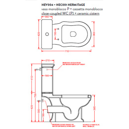 Механизм двойного слива ArtCeram Hermitage (HEA010 72) белый