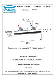 Termo смеситель Remer для душа RR NT31