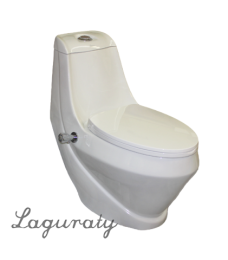 Напольный унитаз моноблок Laguraty 2160А крышка микролифт