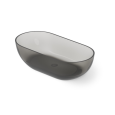 Ванна отдельностоящая из полиэфирной смолы DEA Design Shadow (DD8619 1650 R4) Smoky Black