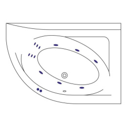 Фото Excellent Aquarella WAEX.ARP15.LINE Ванна 1500x1000 P "LINE" (хром)