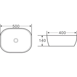 Накладная раковина BelBagno BB1302-H301
