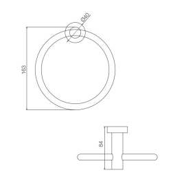 FIMA Carlo Frattini Rotola F6002/1CR Кольцо для полотенца 16 см