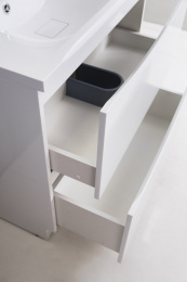 Тумба под раковину BelBagno Marino MARINO-1000-2C-PIA-BL-P, 100 х 44.5 х 80 см, Bianco Lucido