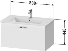 Тумба подвесная Duravit XBase XB607101818, белый