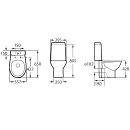 Бачок для унитаза Roca Victoria Nord (341ND0000) белый