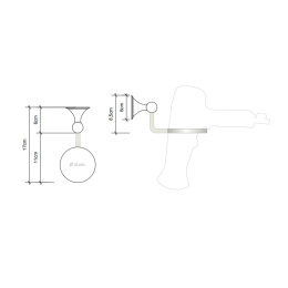 Держатель для фена Decor Walther Classic (0512630), никель