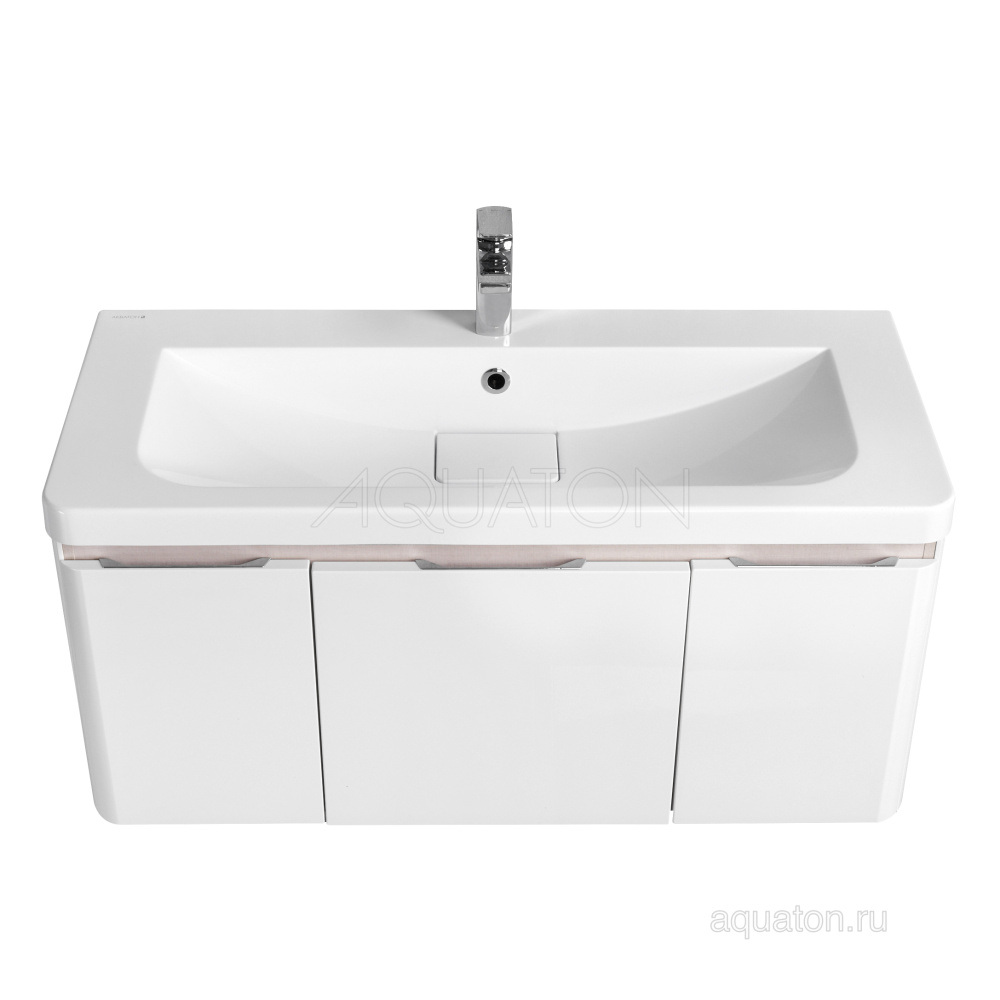 Фото Тумба под раковину Aquaton Шерилл 105 белый 1A206301SH010