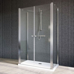 Фото Дверь душевого уголка Radaway Eos II DWD+2S 110 профиль Хром стекло прозрачное 3799403-01