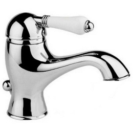 Фото Смеситель Nicolazzi Classico Monokomandi 3402CR76 для раковины, хром, ручки P.M. BLANC